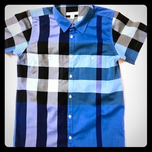 12Y Boy Burberry Short Sleeve Shirt